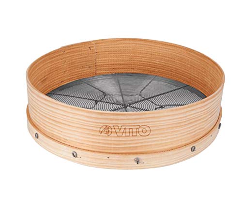 VITO hochwertiges Holzrandsieb, Gartensieb für Erde rund Ø 39cm – Handsieb/Rüttelsieb - Erdsieb, Kompostsieb, Humussieb - traditionell gefertigt VITO hochwertiges Holzrandsieb, Gartensieb für Erde rund Ø 39cm – Handsieb/Rüttelsieb - Erdsieb, Kompostsieb, Humussieb - traditionell gefertigt von VITO