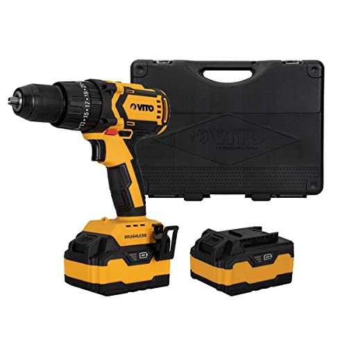 BRUSHLESS CORDLESS PERCUSSION COMBI DRILL 20V LI 2 BAT-4.0AH BRUSHLESS CORDLESS PERCUSSION COMBI DRILL 20V LI 2 BAT-4.0AH von VITO