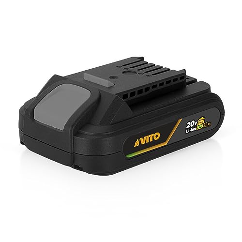 VITO Akku 20V 2Ah - Lithium Batterie - Pro Power - Produktreihe EGO - ein Akku für viele Geräte - passend für alle EGO Geräte 20V und 40V (2x20V) - mit Akkusystem - VIBCBL202 von VITO