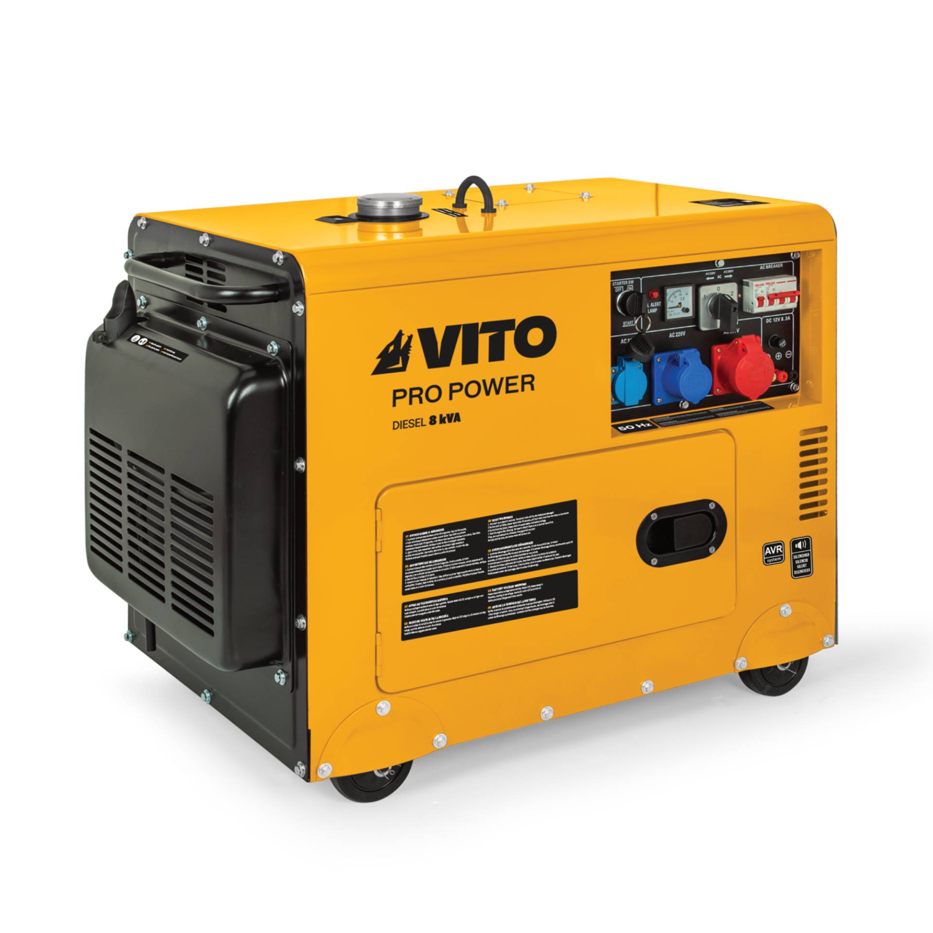 VITO Diesel-Stromerzeuger 'Pro Power VIGD8ST' 6 kW 4-Takt-Motor 8 kVA 400 V von VITO