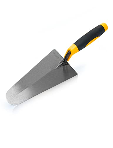 VITO Masonry Trowel - 220mm - Round - Masonry and Trowel Made of Hardened Steel with Straight Neck and Ergonomic Handle - Brick Tool VICFDB220 von VITO