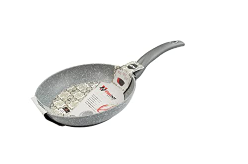 Vitrinor 01224372 Graphit Magefesa Graphito Pfanne 24 cm aus geschmiedetem Aluminium mit Antihaftbeschichtung Stein-Effekt. Hellgrau, Steingrau von VITRINOR