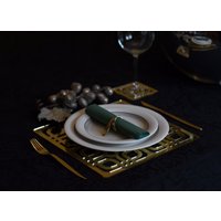 Goldener Spiegel Sousplat Goldener Spiegel Sousplat von VITROATELIER