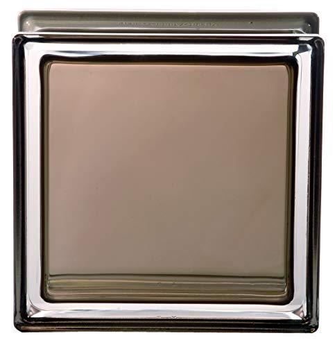 Mendini Agata-Glasblock, glatt, 19 x 19 x 8 cm von VITROLAND