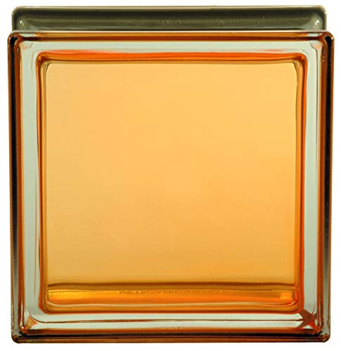 VITROLAND 624577 MEN/AMBRA Glasblock, orange von VITROLAND