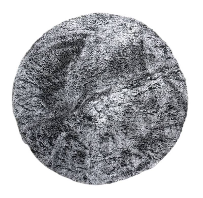 VIVA Home Fellteppich Teppich Dekofell Kuschelfell meliert Ø 90 cm, kuschelweich und warm von VIVA Home