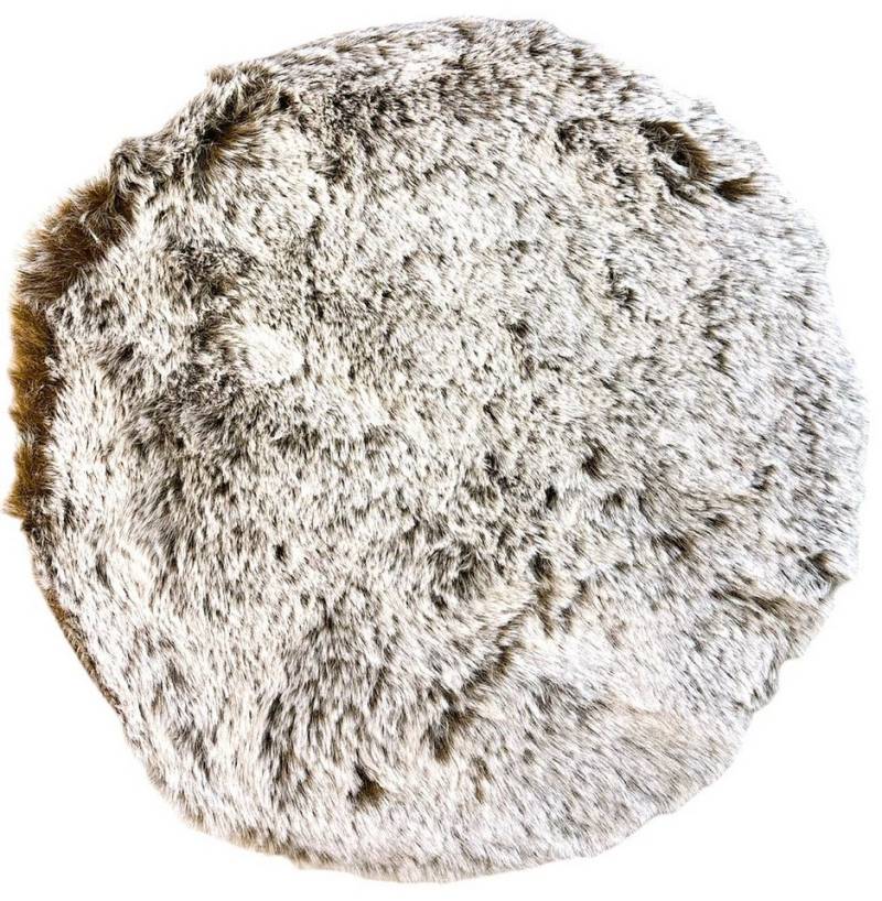VIVA Home Tischläufer Tischläufer Dekofell Kuschelfell Ø 38 cm meliert (Stück, 1er Pack), meliertes Kunstfell von VIVA Home