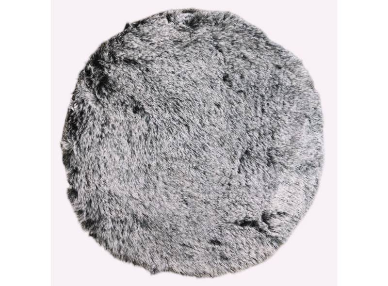 VIVA Home Tischläufer Tischläufer Dekofell Kuschelfell Ø 38 cm meliert (Stück, 1er Pack), meliertes Kunstfell von VIVA Home