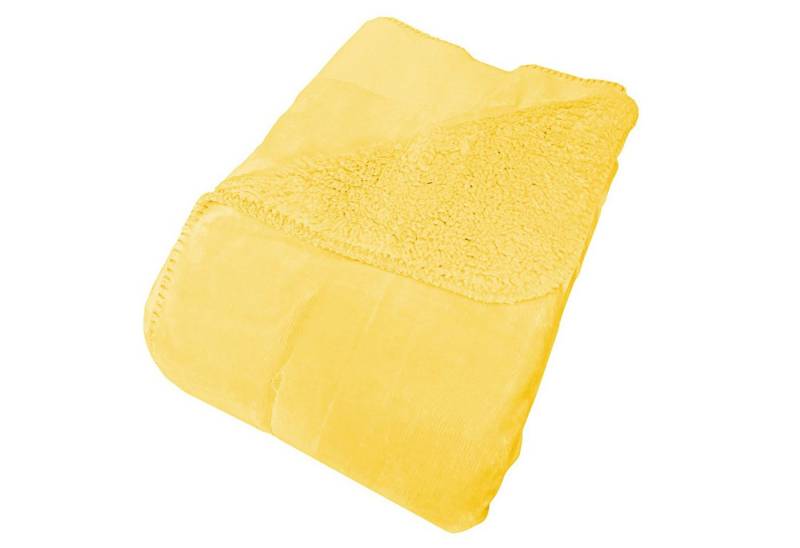 Wohndecke Flanell und Sherpa, VIVA Home, Oberseite weicher Flanell und Rückseite wärmendes Sherpa von VIVA Home