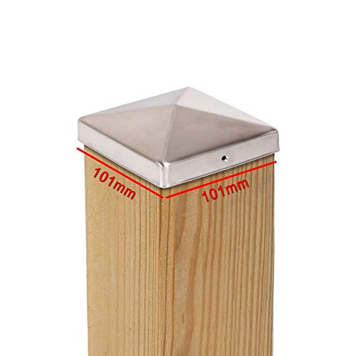 3 x PFOSTENKAPPE PYRAMIDE 101 x 101 MM EDELSTAHL 3 x PFOSTENKAPPE PYRAMIDE 101 x 101 MM EDELSTAHL von VIVAGARDEA