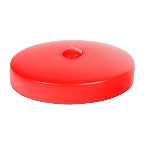 7 x PFOSTENKAPPE ROT RUND KUNSTSTOFF 101 MM von VIVAGARDEA
