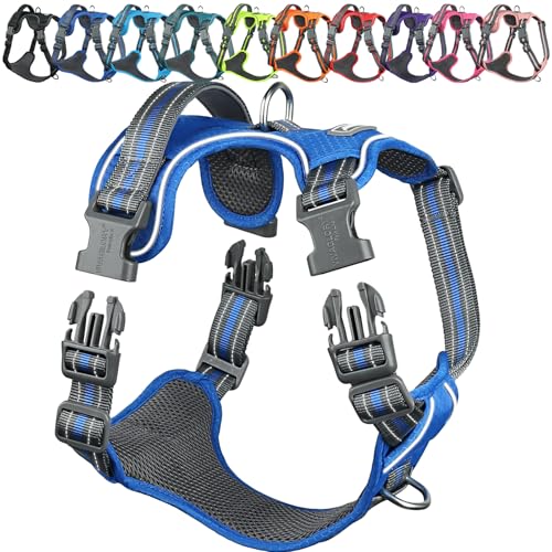 VIVAGLORY Easewalk Hundegeschirr, Anti Zug Hundegeschirr für Training & Spazieren, Anti Zieh Geschirr Welpengeschirr Mit Griff, Ausbruchsicher & Non-Stop Anti-Zug für Welpe Hunde, M, Königsblau VIVAGLORY Easewalk Hundegeschirr, Anti Zug Hundegeschirr für Training & Spazieren, Anti Zieh Geschirr Welpengeschirr Mit Griff, Ausbruchsicher & Non-Stop Anti-Zug für Welpe Hunde, M, Königsblau von VIVAGLORY