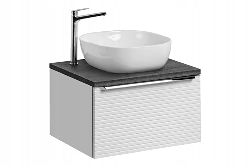 Waschbeckenunterschrank mit Tischplatte Rosino weiß 60 cm von VIVALDI
