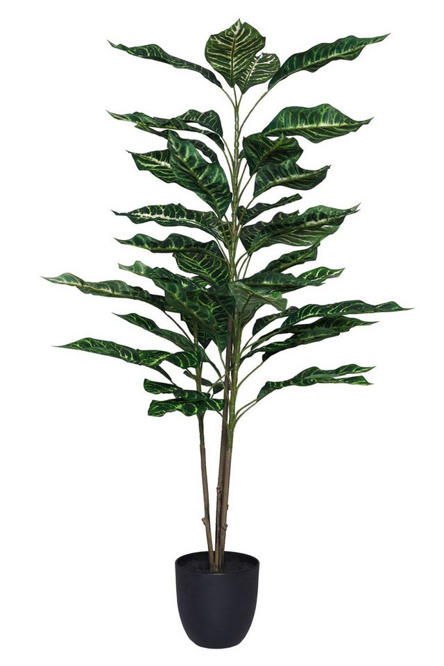 Kunstpflanze Kunstpflanze Dieffenbachia Zebrablatt im Topf GLORIA - 20x90 cm, VIVANNO, Höhe 100 cm von VIVANNO
