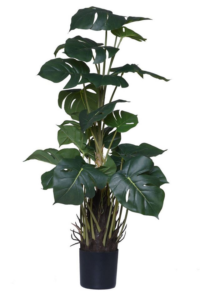 Kunstpflanze Kunstpflanze künstliche Monstera im Topf Kunststoff MONSTERA - 48x85, VIVANNO, Höhe 85 cm von VIVANNO