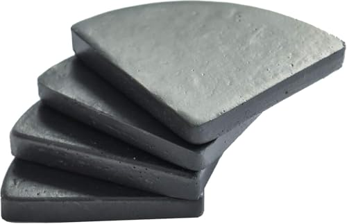 VIVANNO 4er Set Untersetzer Unterlegscheiben Kübelfüße für Pflanzkübel Put 7 x 7 cm, Grau von VIVANNO