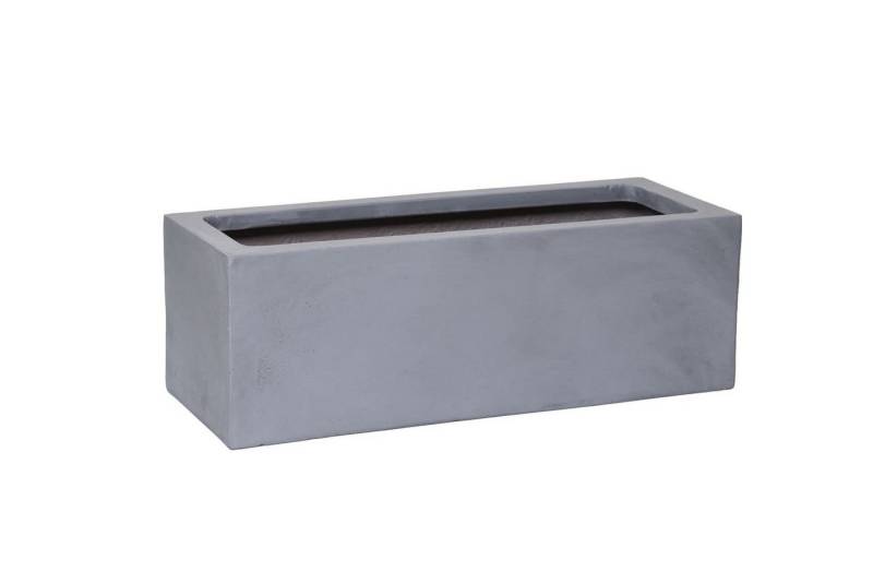VIVANNO Balkonkasten Fiberglas FLOBO Kasten - Grau Beton-Design (1 St), 45x17x15 cm von VIVANNO