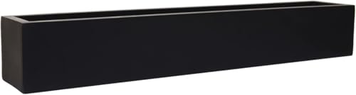 VIVANNO Blumenkasten Balkonkasten Pflanzkasten Fiberglas FLOBO anthrazit - 15x100x17 cm von VIVANNO