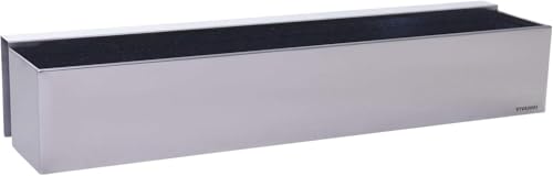 VIVANNO Blumenkasten Balkonkasten Pflanzkasten V2A Edelstahl Binox - 17 x 100 x 17 cm von VIVANNO