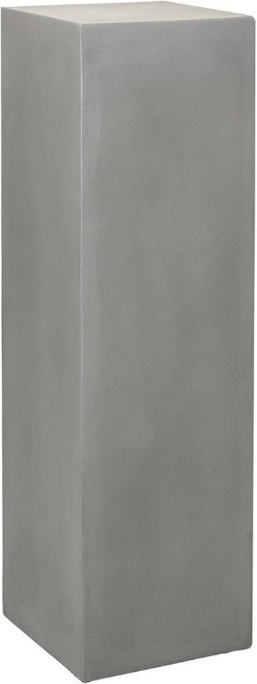 VIVANNO Blumenständer Fiberglas PODEST Säule - Grau Beton-Design (1 St), 30x30x100 cm von VIVANNO