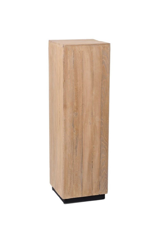 VIVANNO Blumenständer Sockel Stele Säule Holz PODEST Antik Braun - 30x30x100 cm von VIVANNO