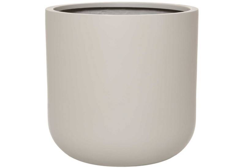 VIVANNO Blumentopf Blumentopf Pflanzkübel Fiberglas CHICO creme - 40x40 cm von VIVANNO