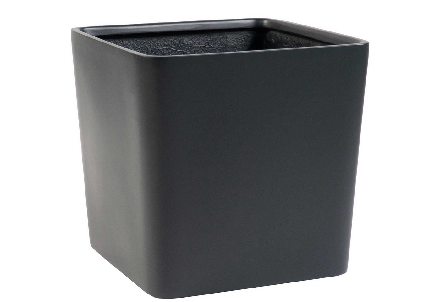 VIVANNO Blumentopf Fiberglas CADRAT Würfel - Anthrazit Matt (1 St), 30x30x30 cm von VIVANNO