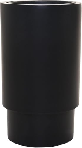 VIVANNO Blumentopf Pflanzkübel Fiberglas Schwarz Matt Escada, 60x35cm, Modernes Design für Innen & Außen VIVANNO Blumentopf Pflanzkübel Fiberglas Schwarz Matt Escada, 60x35cm, Modernes Design für Innen & Außen von VIVANNO