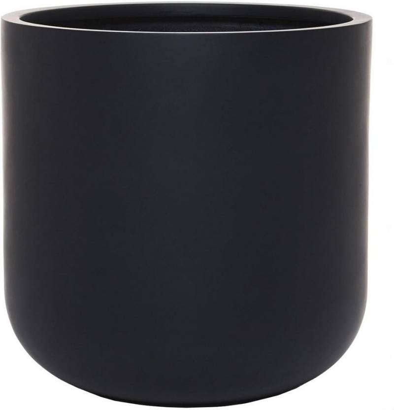 VIVANNO Blumentopf Pflanztopf Fiberglas CHICO Anthrazit 40x40 cm von VIVANNO
