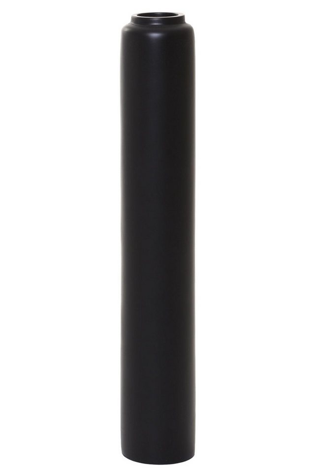 VIVANNO Bodenvase Fiberglas DIRETO Säule - Schwarz Matt (1 St), 14x80 cm von VIVANNO