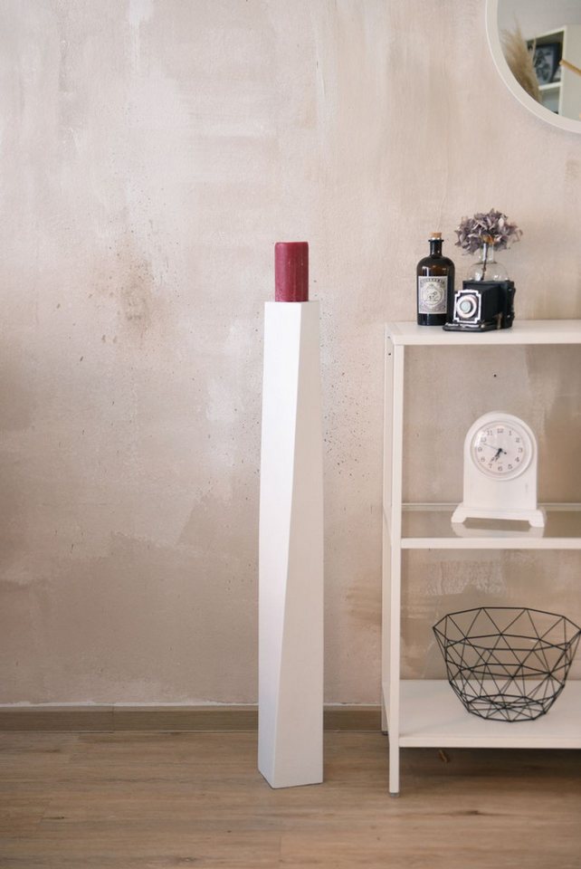 VIVANNO Bodenvase Kerzenständer Standkerzenhalter Fiberglas Weiß Matt HYDRON - VIVANNO Bodenvase Kerzenständer Standkerzenhalter Fiberglas Weiß Matt HYDRON - von VIVANNO