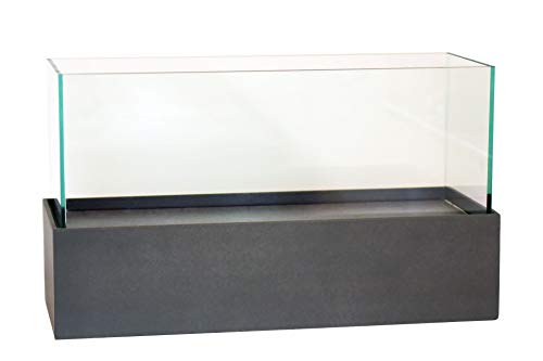 VIVANNO Deko-Windlicht Kerzenhalter rechteckig CANDELITO - Anthrazit 50x20x29 von VIVANNO