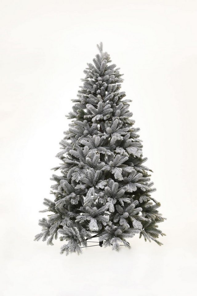 VIVANNO Künstlicher Weihnachtsbaum Künstlicher Weihnachtsbaum Premium Nordmanntanne mit Schnee 150 cm, Nordmanntanne von VIVANNO