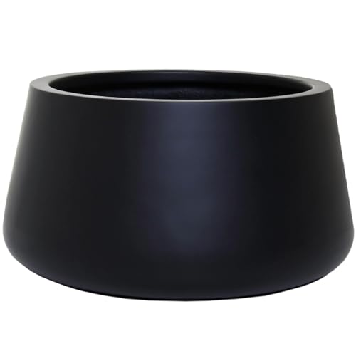 VIVANNO Pflanzentopf Pflanzkübel Fiberglas Gordo 29x45 cm Frostsicher - Blumentopf Bauchig Rund Schwarz Matt Groß Außen, Innen VIVANNO Pflanzentopf Pflanzkübel Fiberglas Gordo 29x45 cm Frostsicher - Blumentopf Bauchig Rund Schwarz Matt Groß Außen, Innen von VIVANNO
