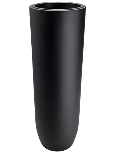 VIVANNO Pflanzgefäß Bodenvase SOLERIO Fiberglas Schwarz Matt 100x33 cm, Frostsicher & Wetterfest, für Drinnen und Draußen, Garten Terrasse Balkon VIVANNO Pflanzgefäß Bodenvase SOLERIO Fiberglas Schwarz Matt 100x33 cm, Frostsicher & Wetterfest, für Drinnen und Draußen, Garten Terrasse Balkon von VIVANNO