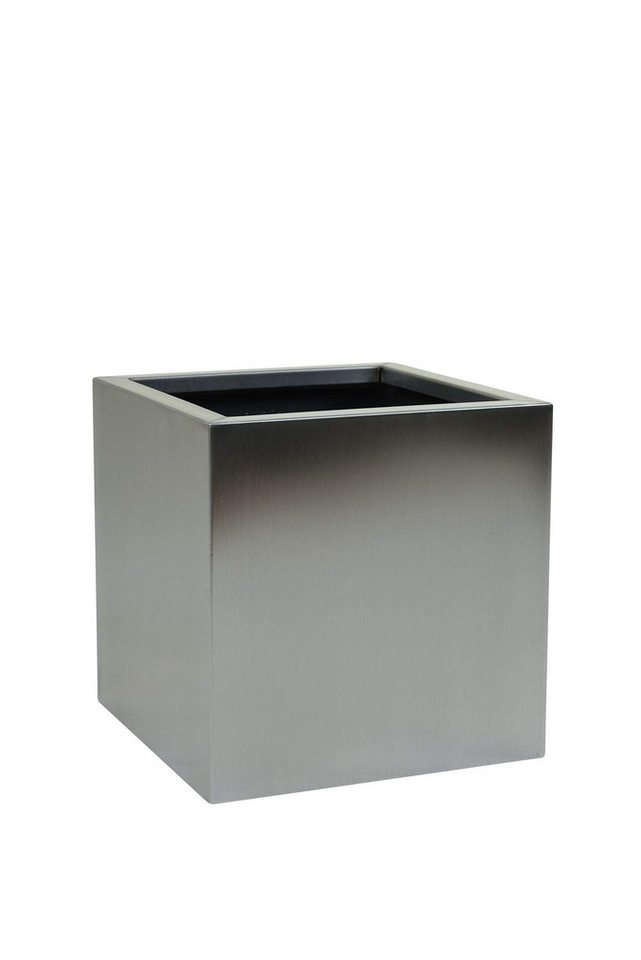VIVANNO Pflanzkübel Blumenkübel Pflanzkübel Edelstahl "Block" Würfel, Gebürstet - VIVANNO Pflanzkübel Blumenkübel Pflanzkübel Edelstahl "Block" Würfel, Gebürstet - von VIVANNO