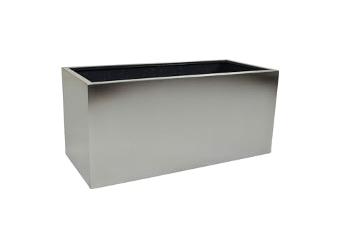 VIVANNO Pflanzkübel Blumenkübel Pflanztrog Pflanzgefäß Edelstahl Maxi - 40 x 80 x 40 cm VIVANNO Pflanzkübel Blumenkübel Pflanztrog Pflanzgefäß Edelstahl Maxi - 40 x 80 x 40 cm von VIVANNO