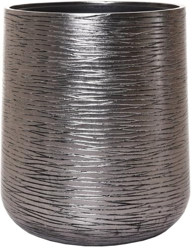VIVANNO Pflanzkübel Blumentopf Fiberglas Silber Schwarz APERO 56x44 VIVANNO Pflanzkübel Blumentopf Fiberglas Silber Schwarz APERO 56x44 von VIVANNO