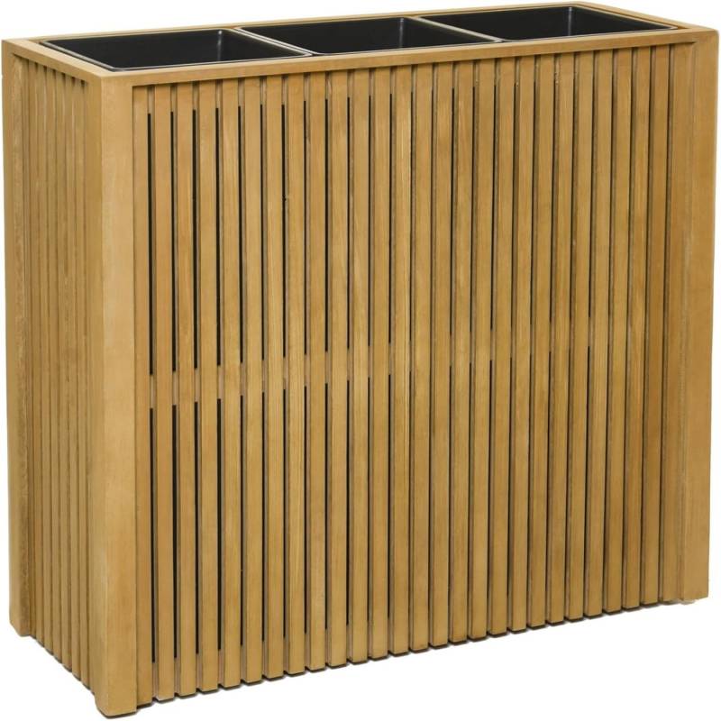 VIVANNO Pflanzkübel Holz ELEMENTO Kasten - Braun Maserung (1 St), 83x32x75 cm von VIVANNO