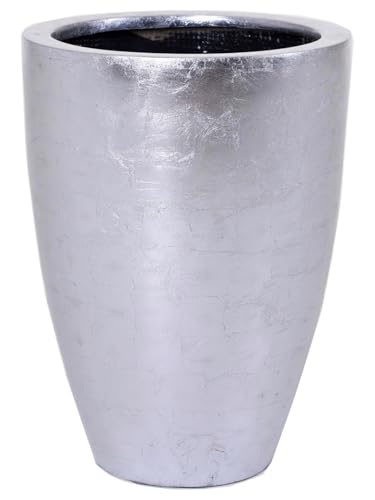 VIVANNO Pflanzkübel Pflanzgefäß Blumenkübel exklusiv Fiberglas Silber Opala - 55 x 40 cm VIVANNO Pflanzkübel Pflanzgefäß Blumenkübel exklusiv Fiberglas Silber Opala - 55 x 40 cm von VIVANNO
