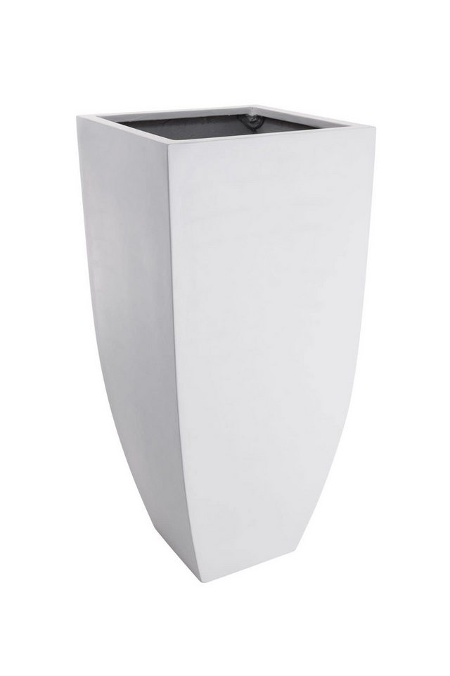 VIVANNO Pflanzkübel Pflanzkübel Blumenkübel Fiberglas Cubic" Säule, Weiß Matt - 32x32x70" von VIVANNO