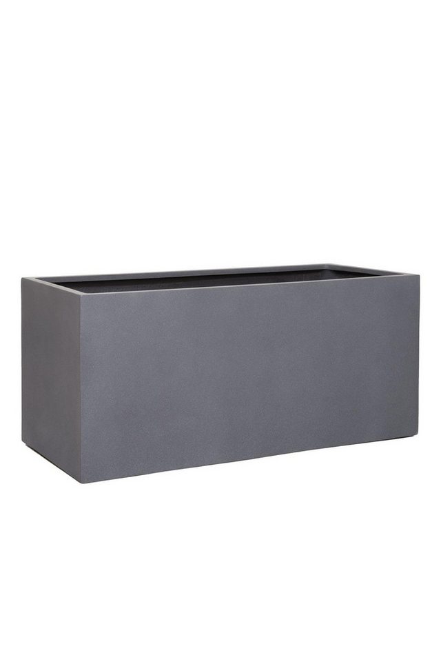 VIVANNO Pflanzkübel Pflanzkübel Pflanztrog Fiberglas Graphitgrau MAXI von VIVANNO