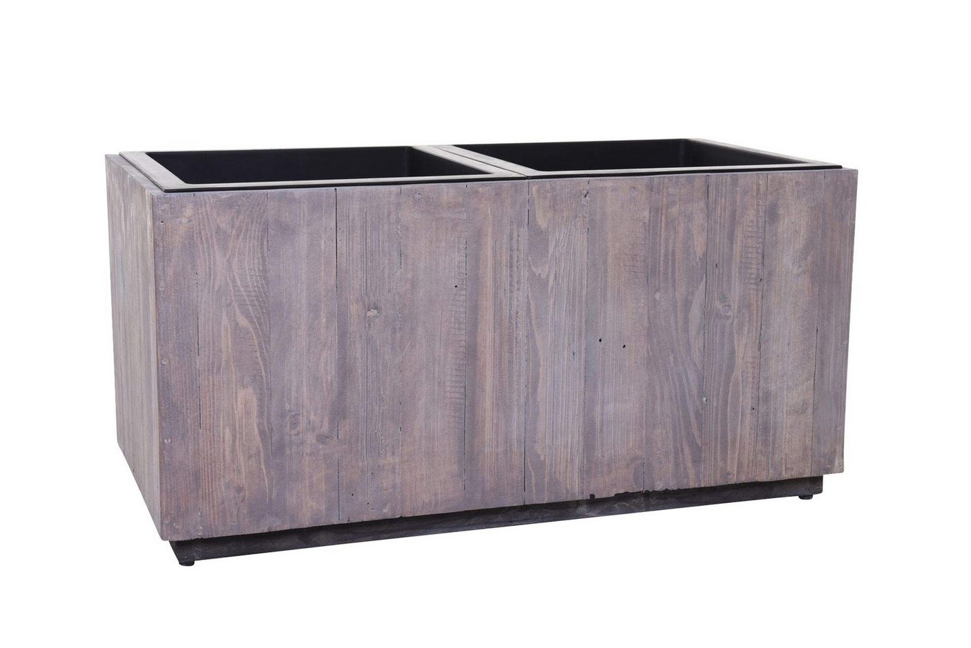 VIVANNO Pflanzkübel Pflanzkübel Pflanztrog Recycling Holz Maxi", Antik Weiß - 81x41,5x40" von VIVANNO