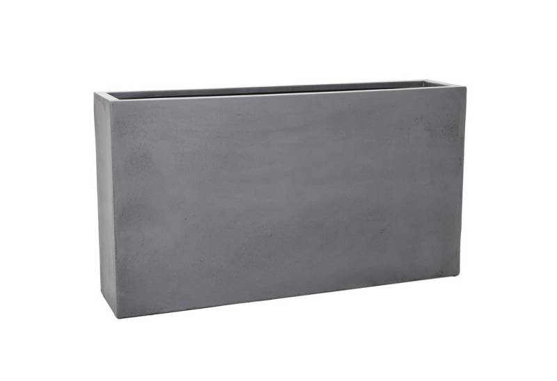 VIVANNO Pflanzkübel Raumteiler Fiberglas Beton-Design Grau ELEMENTO SLIM 90x20x50 cm von VIVANNO