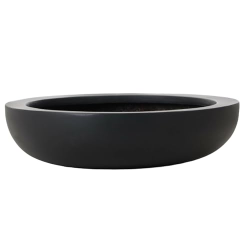 VIVANNO Pflanzschale Fiberglas anthrazit Plana 9x34 cm - Blumenschale für Garten und Balkon - Robuste Dekoschale VIVANNO Pflanzschale Fiberglas anthrazit Plana 9x34 cm - Blumenschale für Garten und Balkon - Robuste Dekoschale von VIVANNO