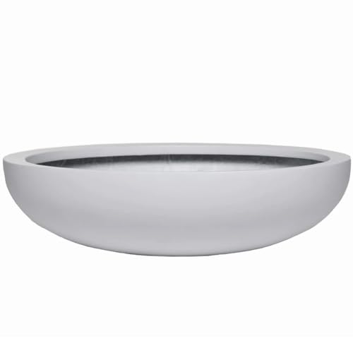 VIVANNO Pflanzschale Blumenschale Dekoschale Fiberglas weiß - 11x43 cm, Elegant und Vielseitig für Innen- und Außenbereich VIVANNO Pflanzschale Blumenschale Dekoschale Fiberglas weiß - 11x43 cm, Elegant und Vielseitig für Innen- und Außenbereich von VIVANNO