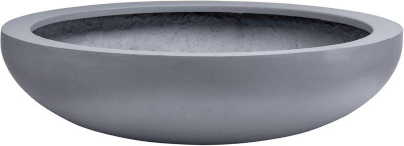 VIVANNO Pflanzschale Blumenschale Fiberglas PLANA Beton-Design Grau 34x9 cm von VIVANNO