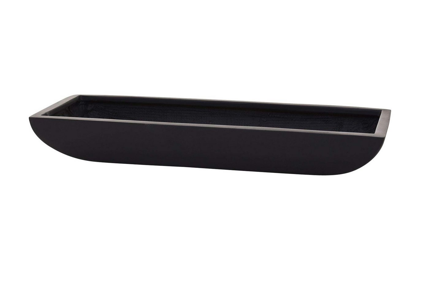 VIVANNO Pflanzschale Fiberglas ZOEY Schale - Anthrazit Matt (1 St), 49x19x8 cm von VIVANNO