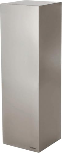 VIVANNO Podest Säule Blumensäule Dekosäule Blumenständer Sockel Edelstahl - 98 x 30 x 30 cm von VIVANNO