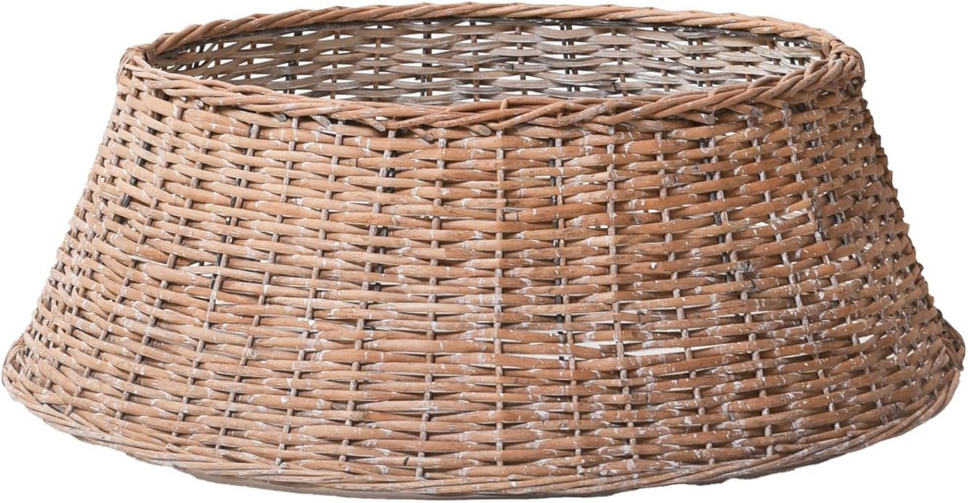 VIVANNO Weihnachtsbaumdecke Rattan OSLONA Konisch - Natur Geflochten (1-tlg), 70x70x25 cm von VIVANNO